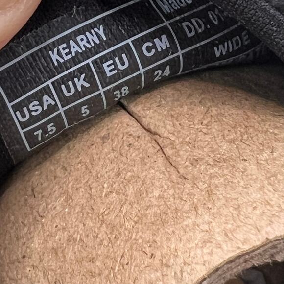 Vionic Kearny Platform Leather Slip-On Sneaker Loafer Black Women 7.5 Wide - Picture 10 of 10